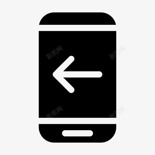 智能手机上一个手机左侧图标svg_新图网 https://ixintu.com 左侧 手机 智能手机上一个 移动电话 触摸屏 通知