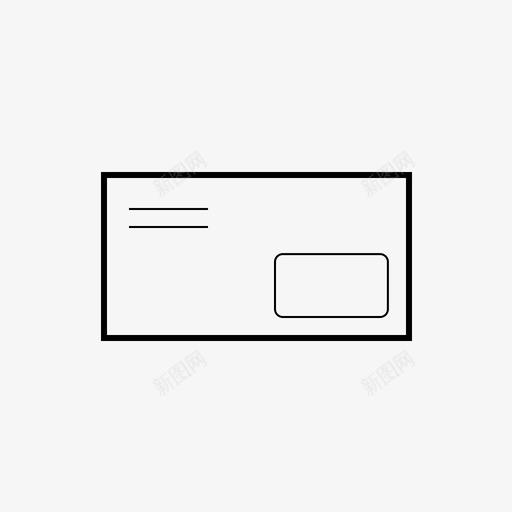 信封信件邮件图标svg_新图网 https://ixintu.com 信件 信封 办公室 办公室65 窗户 邮件
