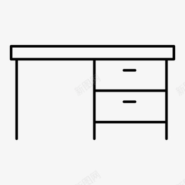 书桌家具家图标图标