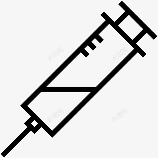 注射治疗医生图标svg_新图网 https://ixintu.com 医生 医疗和健康线图标 医院 治疗 注射 注射器 疫苗 药物 静脉注射