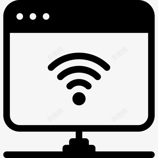 网络页面应用程序通信图标svg_新图网 https://ixintu.com windows和应用程序实心图标 应用程序 移动 网络页面 连接 通信