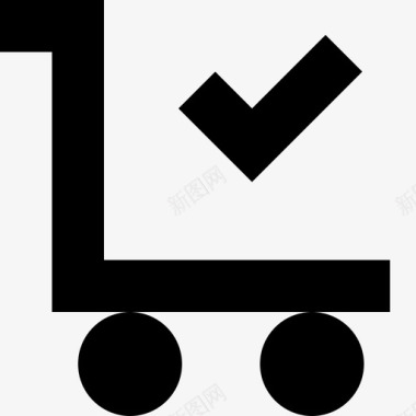 购物车支票电子商务图标图标