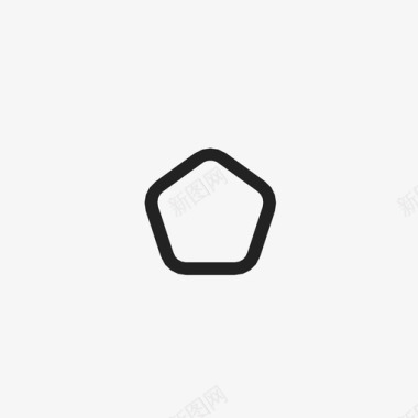 圆形五边形按钮几何体图标图标