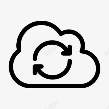 云同步云计算云服务图标图标