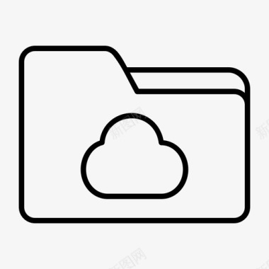 云文件文件夹云计算数据存储图标图标