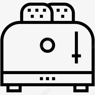 烤面包机电子产品三明治烤面包机图标图标