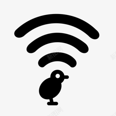 wifi小鸟免费图标图标