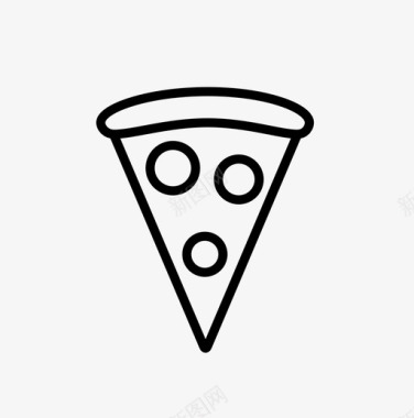 披萨意大利食品垃圾食品图标图标