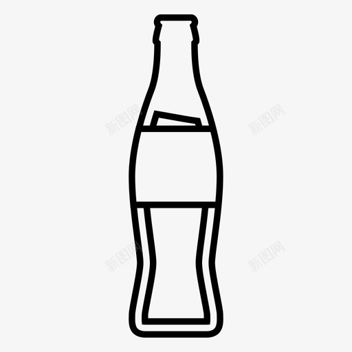 汽水瓶可乐饮料图标svg_新图网 https://ixintu.com 口渴 可乐 标签 汽水 汽水瓶 食品和饮料 饮料