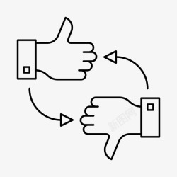 下箭不像facebook像箭头像大拇指朝下图标高清图片