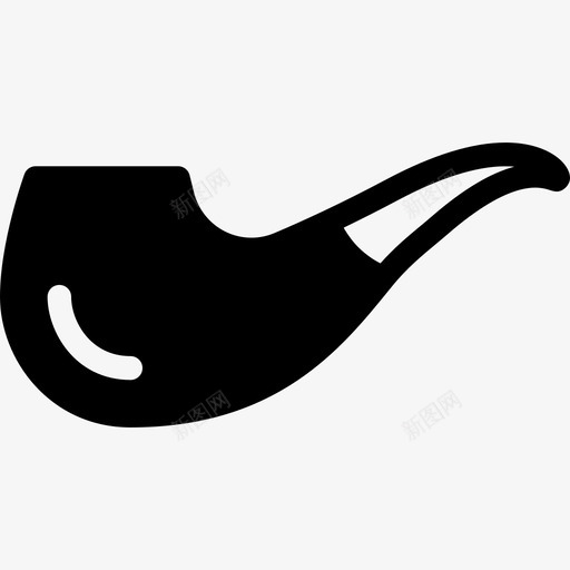 烟斗香烟烟图标svg_新图网 https://ixintu.com 时髦的实心图标 烟 烟斗 香烟