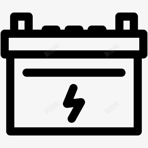 汽车电池电池充电卡车电池图标svg_新图网 https://ixintu.com 卡车电池 汽车电池 电子图标集 电池充电