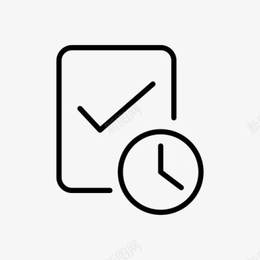 时间表提交完成工作时间图标图标