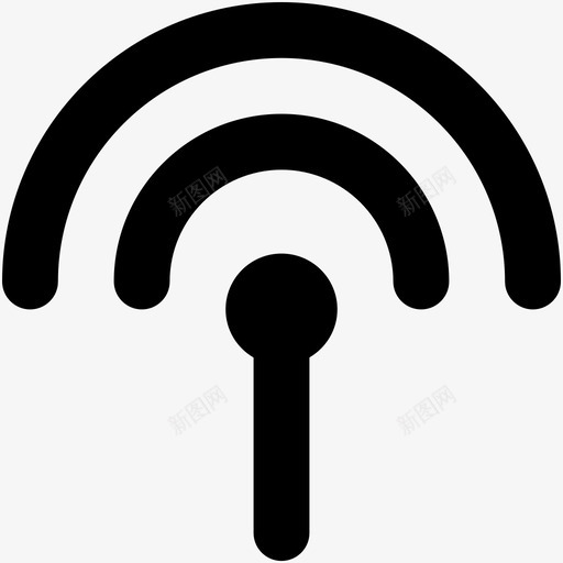 wifi区域wifi信号无线保真度图标svg_新图网 https://ixintu.com 475个动作矢量图标 wifi信号 wifi区域 无线互联网 无线保真度 无线网络