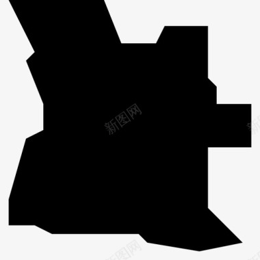 安哥拉非洲国家图标图标