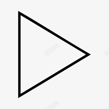 三角形右箭头方向图标图标