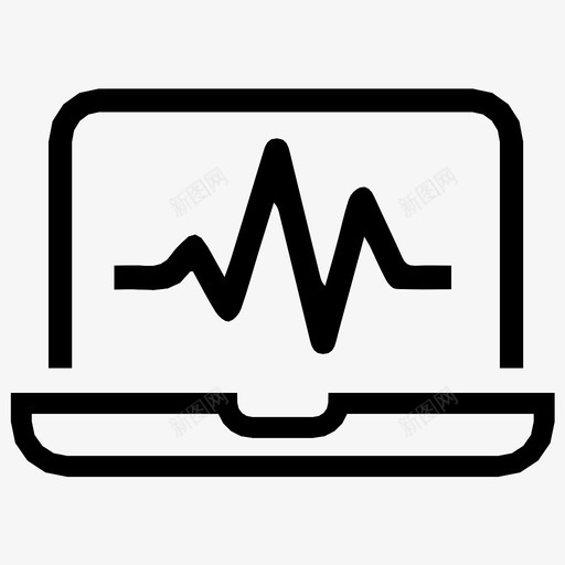 分析笔记本电脑监控图标svg_新图网 https://ixintu.com 分析 报告 监控 笔记本电脑 统计