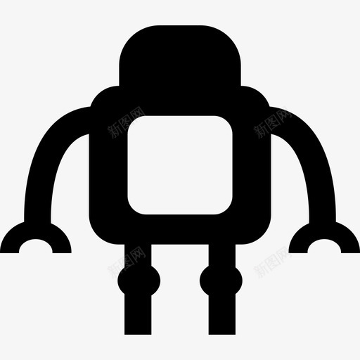 有手臂和腿的小型机器人技术机器人图标svg_新图网 https://ixintu.com 技术 有手臂和腿的小型机器人 机器人