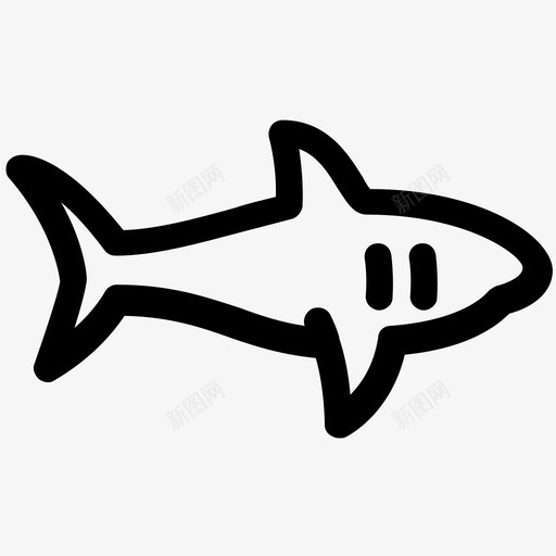 鲨鱼咬人牛鲨图标svg_新图网 https://ixintu.com 动物 咬人 大白鲨 牛鲨 虎鲨 鲨鱼 鳍