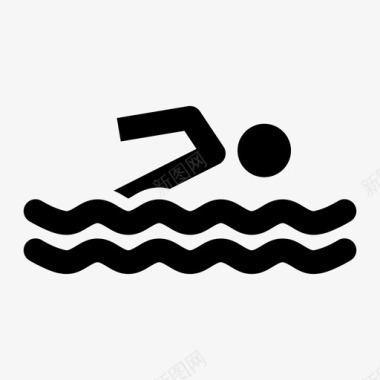 游泳水上运动游戏图标图标