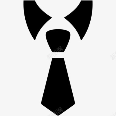 领带时尚制服领带图标图标