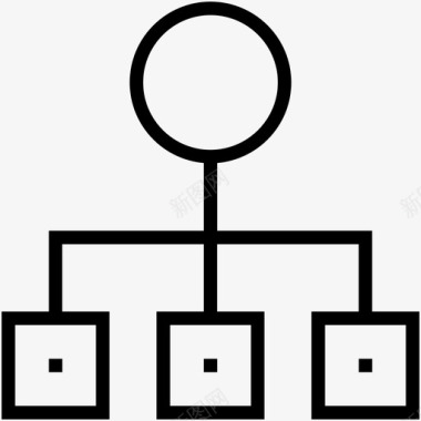 层次结构网络共享网络图标图标