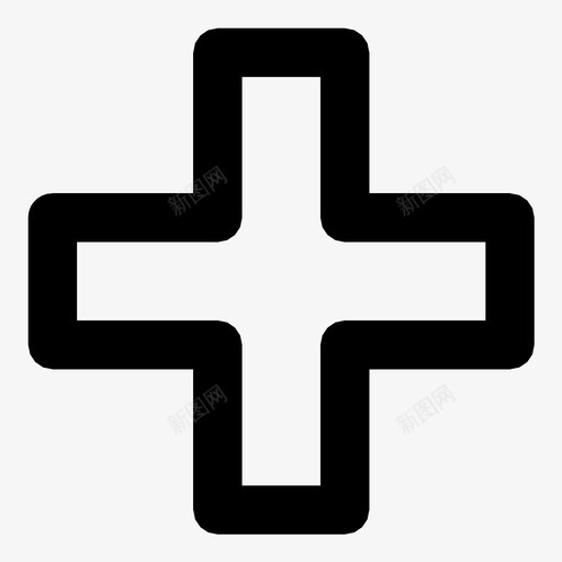 加医院医学交叉图标svg_新图网 https://ixintu.com 加 医学交叉 医院 新的 阳性