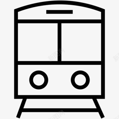 火车旅行轨道图标图标