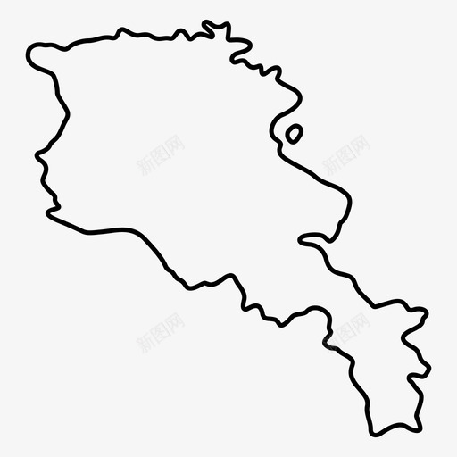 亚美尼亚语国家地图亚美尼亚共和国图标svg_新图网 https://ixintu.com 亚美尼亚共和国 亚美尼亚语 国家地图 国家领土 平滑的国家地图