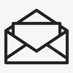222icon信封打开打开的邮件电子邮件信封图标高清图片