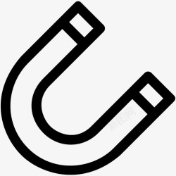 磁化磁铁吸引磁性图标高清图片