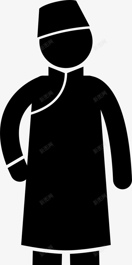 越南男装人民服装图标svg_新图网 https://ixintu.com 人民 服装 民族服装 越南男装