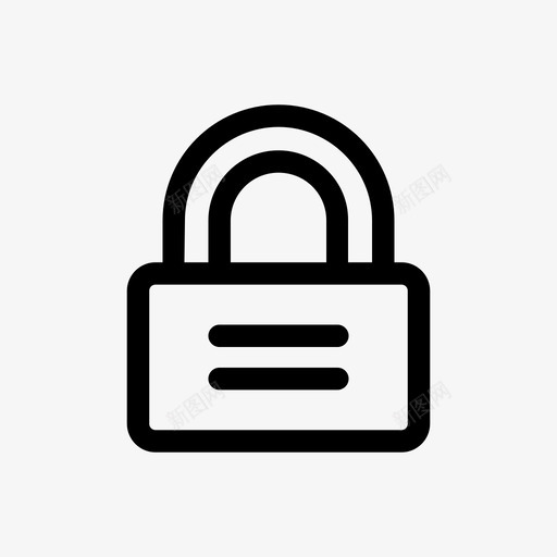 锁成就挂锁图标svg_新图网 https://ixintu.com 安全 成就 挂锁 锁