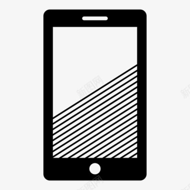 反光镜智能手机显示屏智能手机图标图标