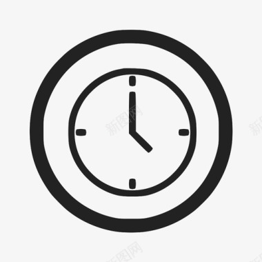 时钟商业活动时间图标图标