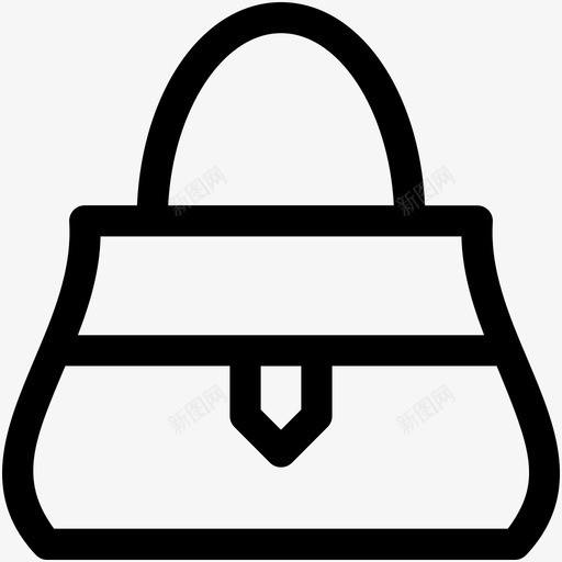手袋钱包肩包图标svg_新图网 https://ixintu.com 女包 手袋 时尚和服装可爱的图标 肩包 钱包