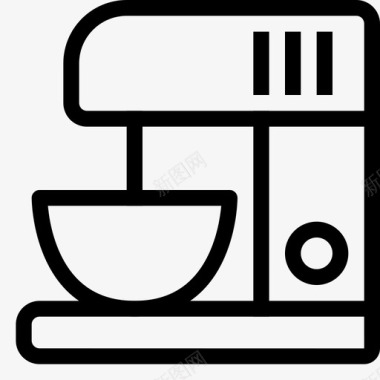 搅拌机厨房餐具图标图标