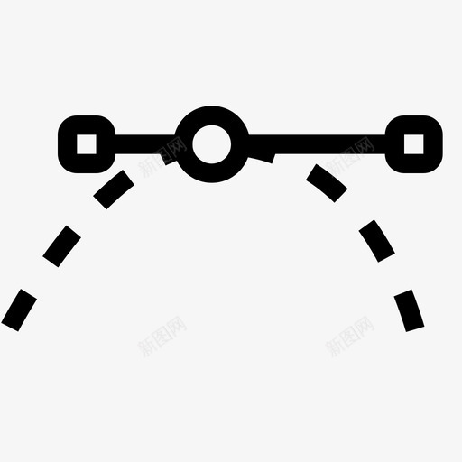 非对称点连接图标svg_新图网 https://ixintu.com 向量 点 编辑 设计 连接 非对称点