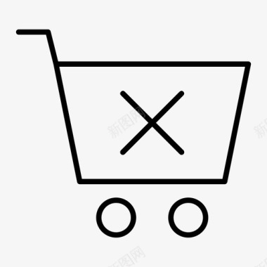 删除购物车在线购买在线商店图标图标