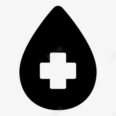 献血滴血医疗图标图标