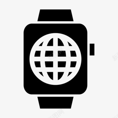 智能手表互联网苹果智能手表时钟图标图标