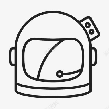 太空头盔宇航员太空探索图标图标