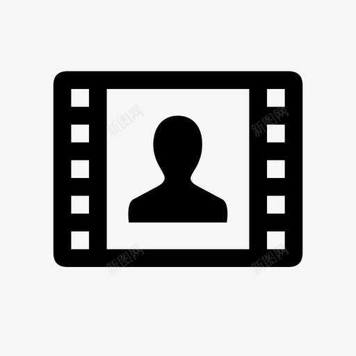 电影演员剪辑电影图标svg_新图网 https://ixintu.com 剪辑 录像 电影 电影演员