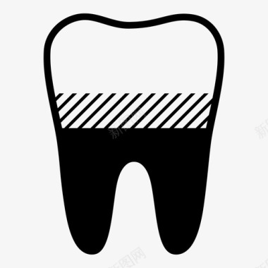 牙龈炎牙齿牙医图标图标