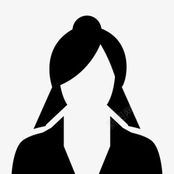女企业家女商人企业家用户和人字形图标高清图片