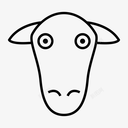 羊头动物农场图标svg_新图网 https://ixintu.com 农场 动物 惊喜 羊头 羊肉 食物 食物和饮料