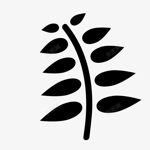 蕨类植物丛林植物图标svg_新图网 https://ixintu.com 丛林 植物 灌木 蕨类植物 野生