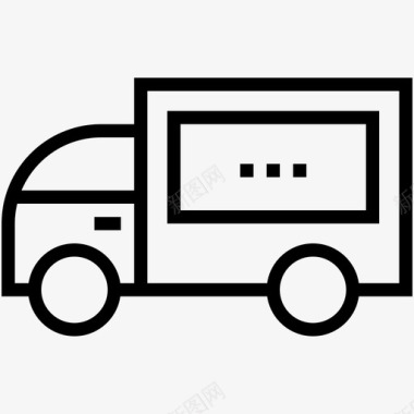 送货车货物装运图标图标