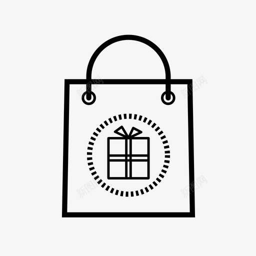 包礼物袋子礼物袋子图标svg_新图网 https://ixintu.com 包礼物 袋子 袋子礼物 购物 钱包