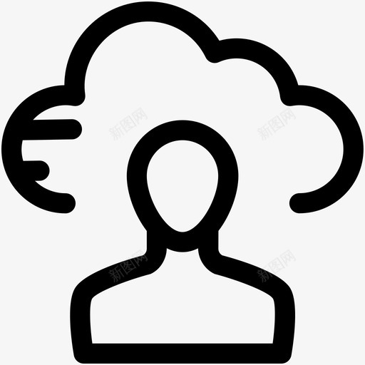 云客户端1云服务图标svg_新图网 https://ixintu.com 1 云客户端 云服务 互联网可爱的图标 用户 管理员帐户